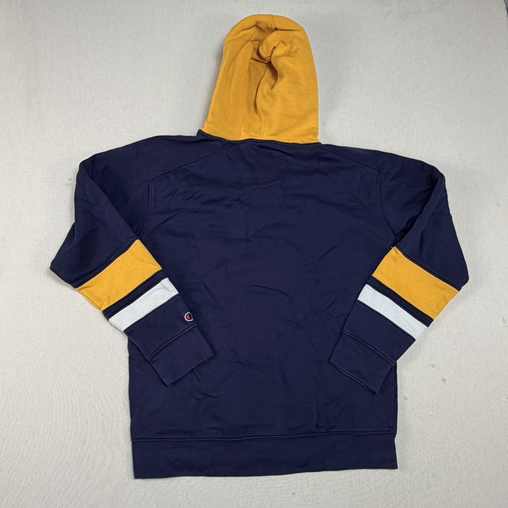 Champion Men Blue Sweater Hooded Long Sleeve Nashville Predators Size Meduim - Picture 2 of 8